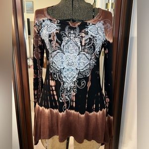 Vocal Long Sleeve Rhinestone Shirt 🔥